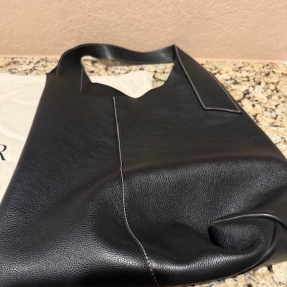 BANANA REPUBLIC VIDA BAG Black large leather slouchy bag excellent! - Picture 7 of 10